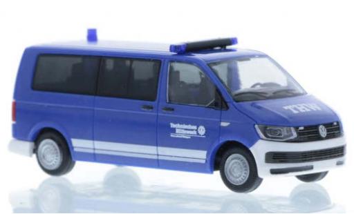 Volkswagen T6 1/87 Rietze THW Ortsverband Stuttgart plus long empattement miniature
