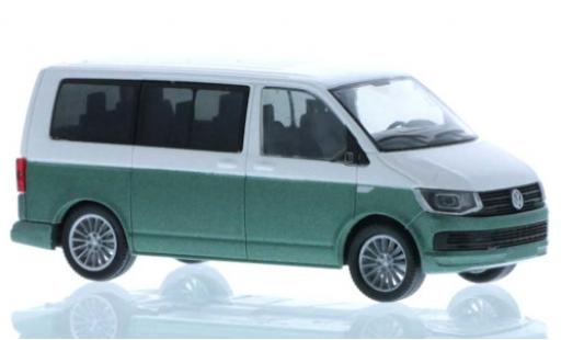 Miniature Volkswagen T6 1/87 Rietze blanche/verte court- empattement Volkswagen T6 1/87 Rietze blanche/verte court- empattement miniature