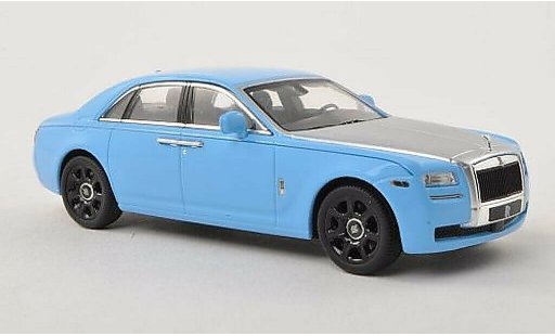 Rolls Royce Ghost Base 1/43 IXO bleu/grise LHD miniature