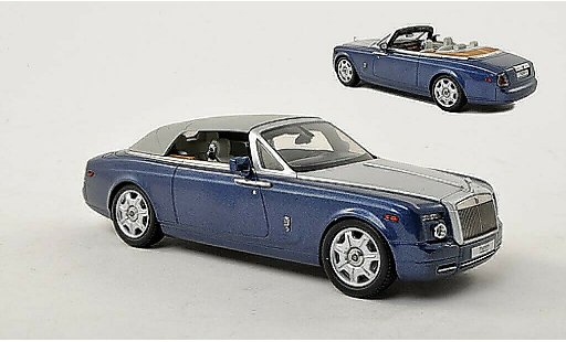 Rolls Royce Phantom Drophead Coupe 1/43 Kyosho bleu/grise LHD miniature