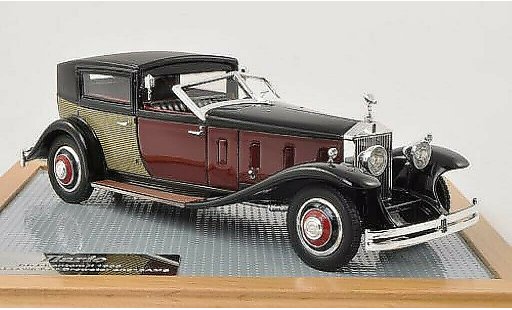 Rolls Royce Phantom 1933 1/43 Ilario II Special Town Car Brewster noire/rouge/beige miniature