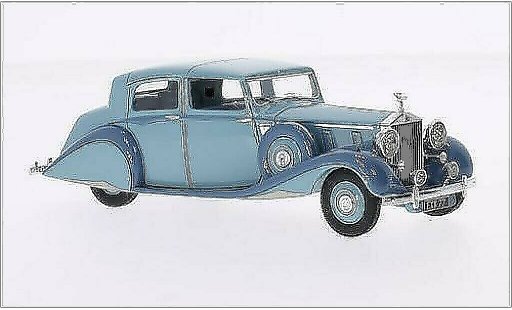 Rolls Royce Phantom Hooper 1/43 Ilario III Sedanca De Ville bleu/grise RHD 1938 miniature
