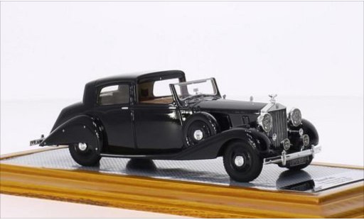 Rolls Royce Phantom Hooper 1/43 Ilario III Sedanca De Ville noire RHD 1937 miniature