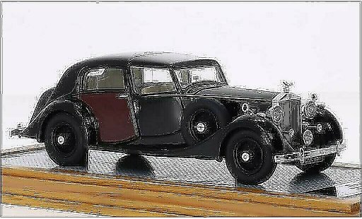 Rolls Royce Phantom Park Ward 1/43 Ilario III Sedanca de Ville noire/rouge RHD 1937 miniature