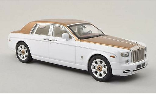 Rolls Royce Phantom 2010 1/43 IXO blanche/gold LHD miniature