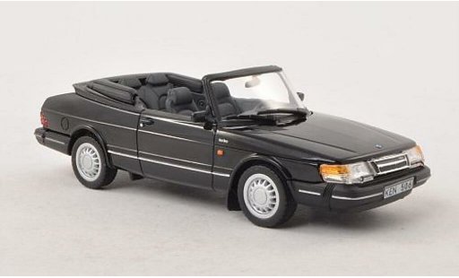 Saab 900 Turbo 1/43 Norev Cabriolet noire 1991 miniature