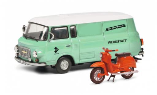 Miniature Barkas B 1000 1/43 Schuco Bus Schalbe Werkstatt avec Schwalbe Barkas B 1000 1/43 Schuco Bus Schalbe Werkstatt avec Schwalbe miniature