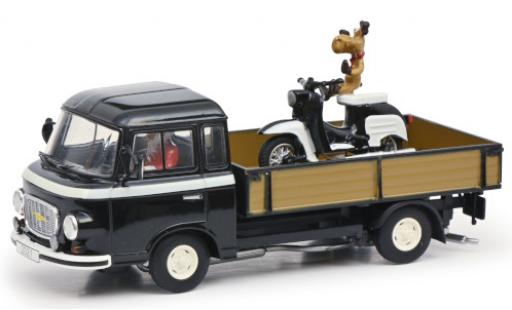 Miniature Barkas B 1000 1/43 Schuco Pritsche Christmas Edition 2021 mit Ladegut und Fahrerfigur Barkas B 1000 1/43 Schuco Pritsche Christmas Edition 2021 mit Ladegut und Fahrerfigur miniature