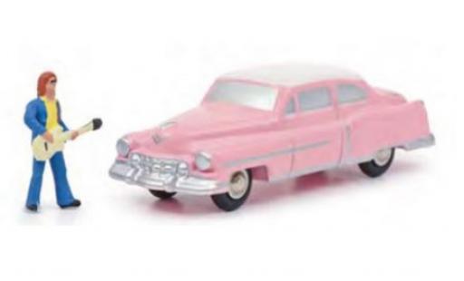 Miniature Cadillac Eldorado 1/90 Schuco rose/blanche The King avec figurine Cadillac Eldorado 1/90 Schuco rose/blanche The King avec figurine miniature