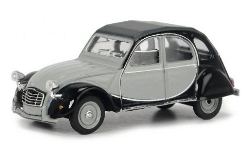 Citroen 2CV 1/64 Schuco 6 Club grise/noire miniature