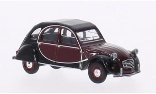 Citroen 2CV 1/64 Schuco Charleston rouge/noire miniature