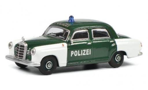 Mercedes 180 1/64 Schuco D Ponton blanche/verte Polizei (D)  miniature