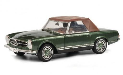 Miniature Mercedes 280 1/18 Schuco SL (W113) metallise verte mit abnehmbarem Softtop Mercedes 280 1/18 Schuco SL (W113) metallise verte mit abnehmbarem Softtop miniature