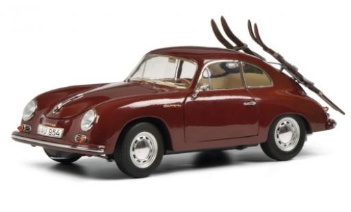 Miniature Porsche 356 1/18 Schuco A rouge Skiurlaub Porsche 356 1/18 Schuco A rouge Skiurlaub miniature