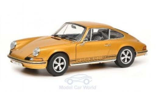 Miniature Porsche 911 1/18 Schuco S gold 1973 Porsche 911 1/18 Schuco S gold 1973 miniature