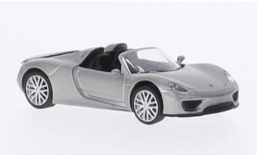 Miniature Porsche 918 1/87 Schuco Spyder metallise grise Porsche 918 1/87 Schuco Spyder metallise grise miniature