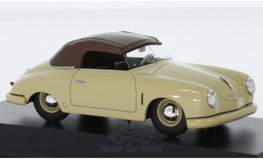Porsche 356 1/43 Schuco Gmünd Cabriolet beige/marron miniature