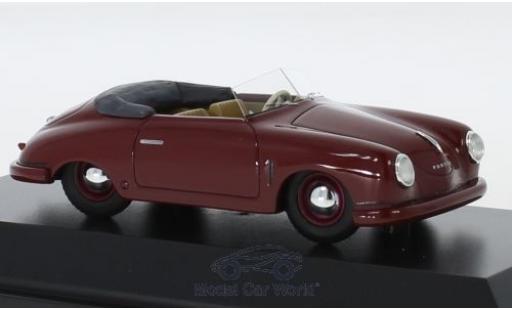 Porsche 356 1/43 Schuco Gmünd Cabriolet rouge 1948 miniature