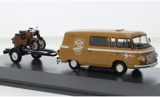 Miniature Barkas B1000 1/43 Schuco demi bus beige Simson Werkstatt Service 1965 Barkas B1000 1/43 Schuco demi bus beige Simson Werkstatt Service 1965 miniature