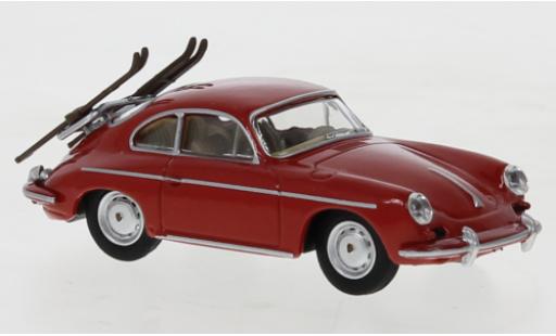 Miniature Porsche 356 1/64 Schuco Carrera 2 rouge Skiurlaub Porsche 356 1/64 Schuco Carrera 2 rouge Skiurlaub miniature