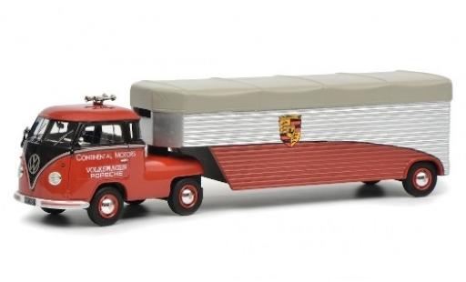 Miniature Volkswagen T1 1/64 Schuco Renntransporter rouge/noire Continental Motors Volkswagen T1 1/64 Schuco Renntransporter rouge/noire Continental Motors miniature