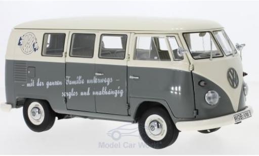 Miniature Volkswagen T1 B 1/18 Schuco b Bus mit Slogan: mit der ganzen Familien unterwegs-sorglos und unabhängig Volkswagen T1 B 1/18 Schuco b Bus mit Slogan: mit der ganzen Familien unterwegs-sorglos und unabhängig miniature