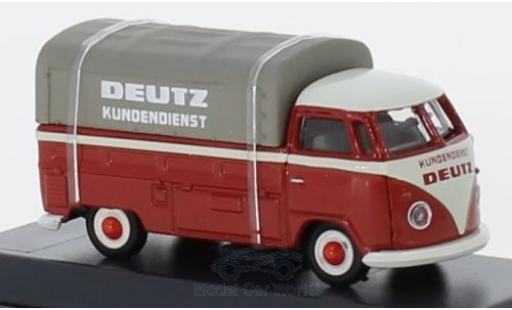 Volkswagen T1 1/87 Schuco b Pritsche Deutz Kundendienst mit Plane miniature