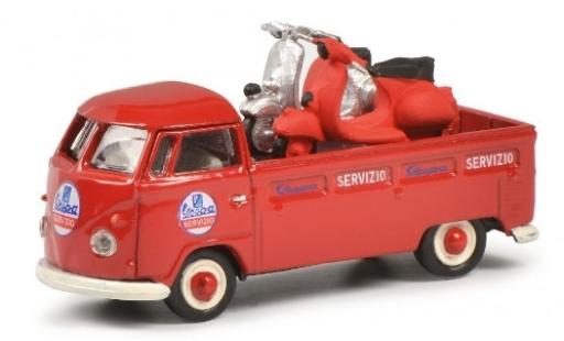 Volkswagen T1 1/87 Schuco b Pritsche Servizio Vespa avec charge miniature