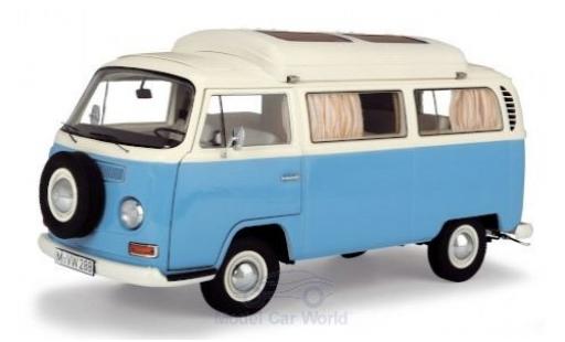 Miniature Volkswagen T2 1/18 Schuco a Campingbus bleue/blanche Volkswagen T2 1/18 Schuco a Campingbus bleue/blanche miniature