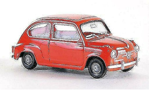 Seat 600 Base 1/87 Wiking rot-orange miniature
