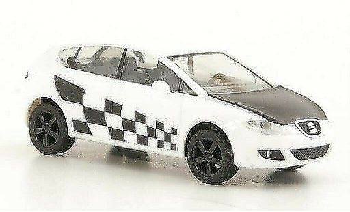 Seat Leon Showcar 1/87 Herpa blanche/matnoire miniature