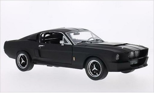 Shelby GT 500 1967 1/18 Greenlight mat-noire/noire miniature
