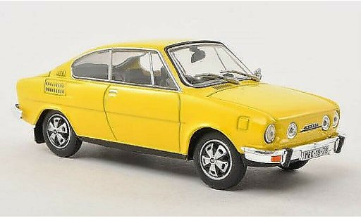 Skoda 110 R 1/43 Abrex jaune miniature