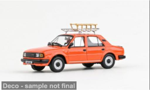 Skoda 120 1/43 Abrex L orange 1984 1:43 miniature