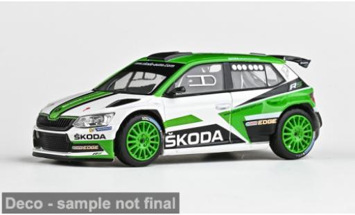 Skoda Fabia 1/43 Abrex III R5 verte/blanche 2015 1:43 miniature