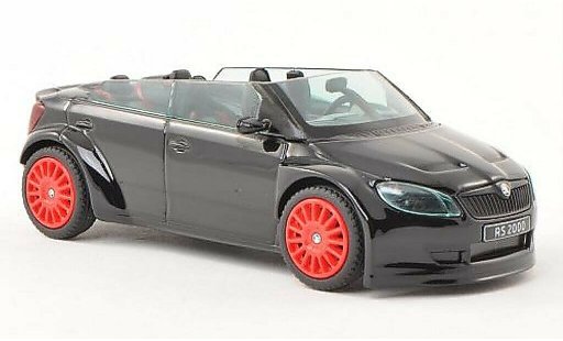 Skoda Fabia Concept Car 1/43 Abrex 2000 noire avec roten Felgen miniature