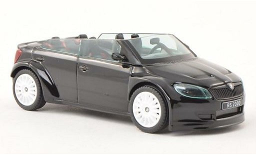 Skoda Fabia Concept Car 1/43 Abrex 2000 noire avec blancheen Felgen miniature