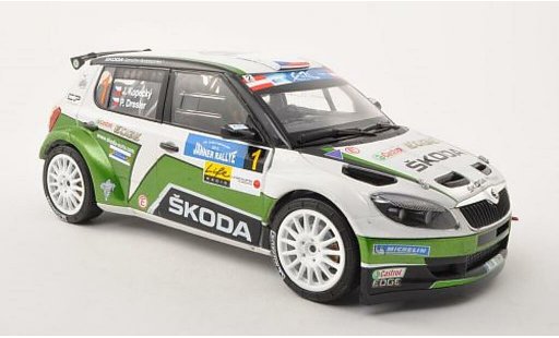 Skoda Fabia S2000 1/18 Abrex No.1 Janner Rally 2013 /P.Dresler miniature