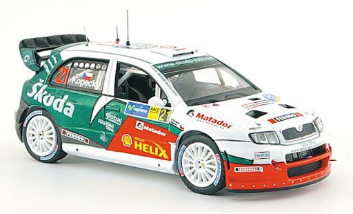 Skoda Fabia WRC 1/43 IXO No.21 Funfter Rallye Catalunya 2006 /Schovanek miniature