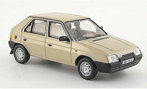 Skoda Favorit 136L 1/43 Abrex 136 L beige 1987 miniature