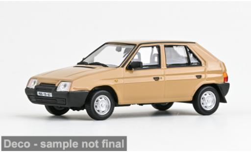 Skoda Favorit 1/43 Abrex 136L marron 1988 1:43 miniature