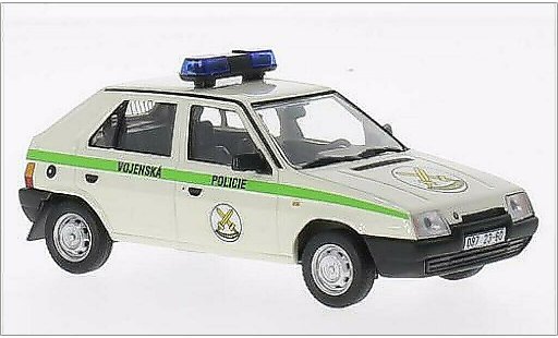 Skoda Favorit Livree Officielle 1/43 Abrex Vojenska Policie 1994 Hlavni velitelstvi RZ 087 1987 miniature