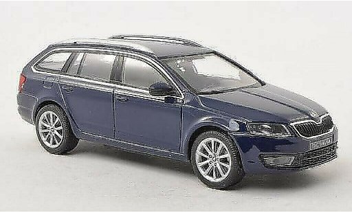 Skoda Octavia Combi 1/43 Abrex III bleu 2013 miniature