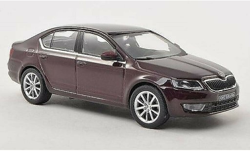 Skoda Octavia Base 1/43 Abrex III rouge 2013 miniature