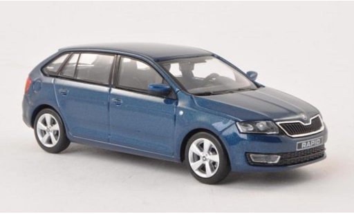 Skoda Rapid Spaceback ACE 1/43 Abrex Spaceback bleu 2013 miniature