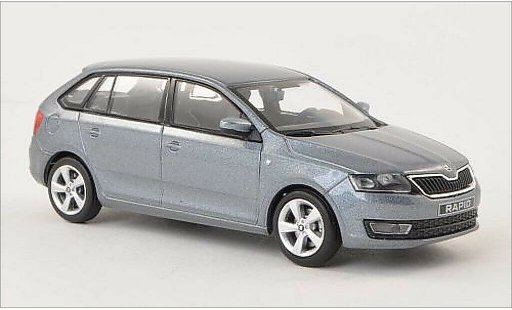 Skoda Rapid Spaceback ACE 1/43 Abrex Spaceback metallise grise 2013 miniature