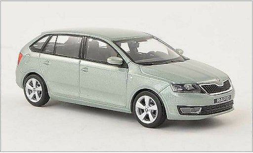 Skoda Rapid Spaceback ACE 1/43 Abrex Spaceback metallise verte 2013 miniature
