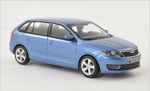Skoda Rapid Spaceback ACE 1/43 Abrex Spaceback metallise bleu 2013 miniature
