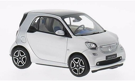 Smart ForTwo Coupe 1/43 Norev grise/blanche 2014 miniature