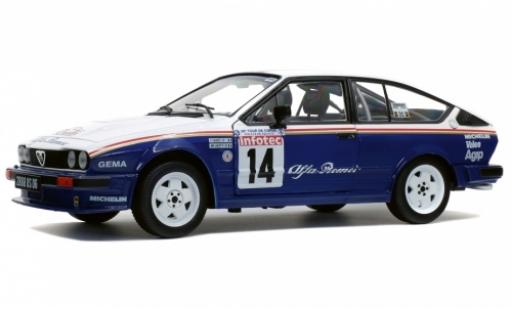 Miniature Alfa Romeo GT 1/18 Solido V6 No.14 Rothmans Rallye WM Tour de Corse 1986 mit Decals Y.Loubet/J-M.Andrie Alfa Romeo GT 1/18 Solido V6 No.14 Rothmans Rallye WM Tour de Corse 1986 mit Decals Y.Loubet/J-M.Andrie miniature